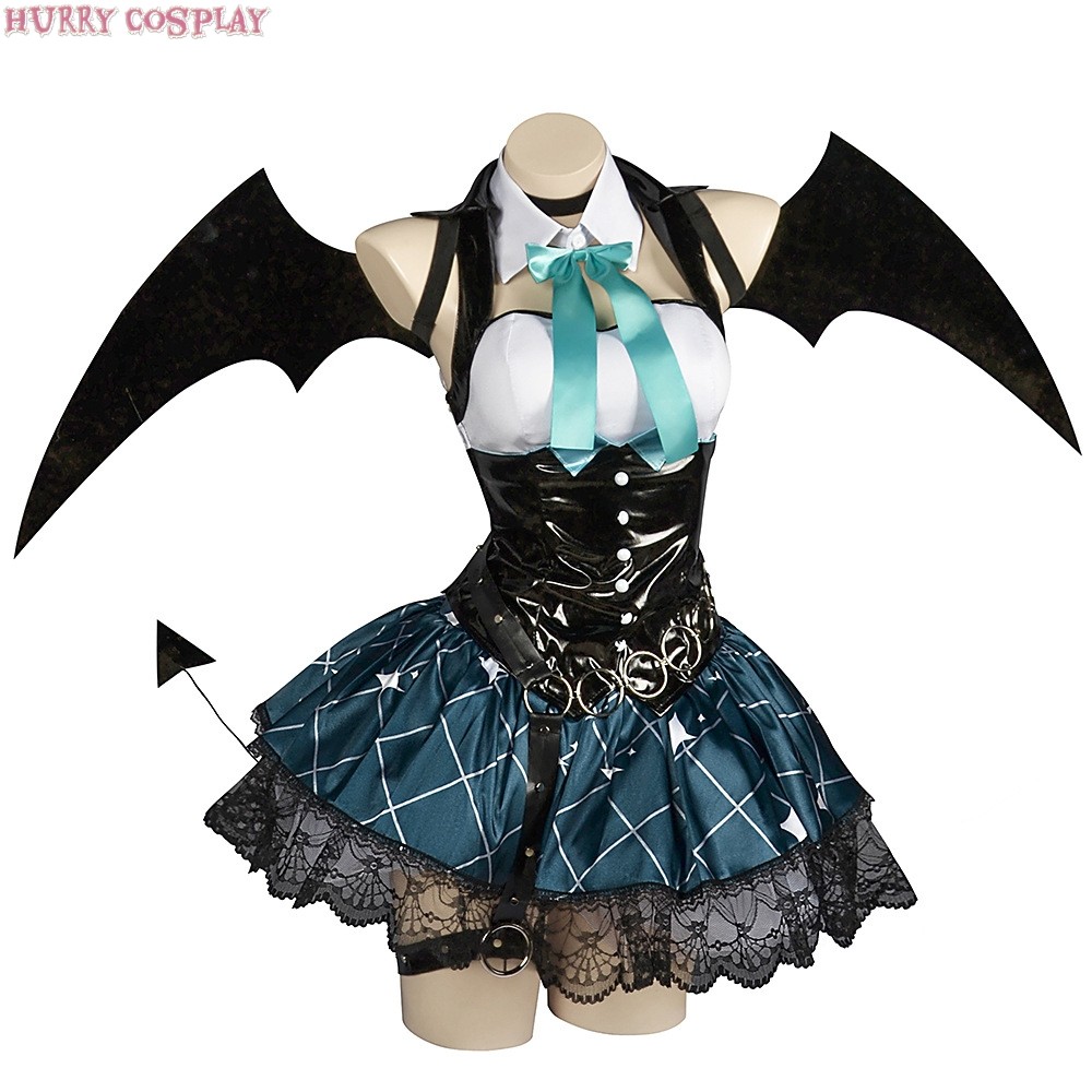 Anime Cosplay,Succubus,Hatsune Miku Little Devil Raccoon cosplay costume